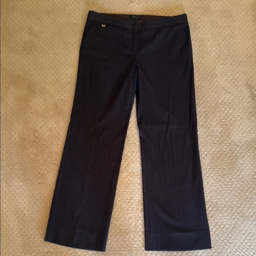 BCBGMaxAzria Black/turquoise dot Pants